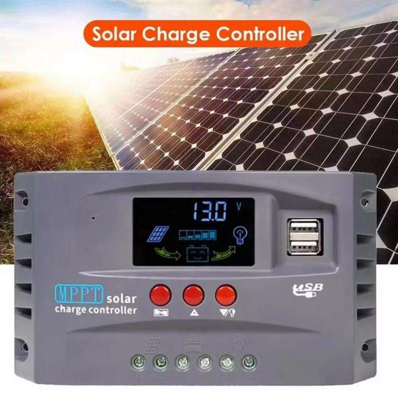Jual Hxc Solar Charge Controller Mppt 2 Usb Automatic Identify 12v/24v ...
