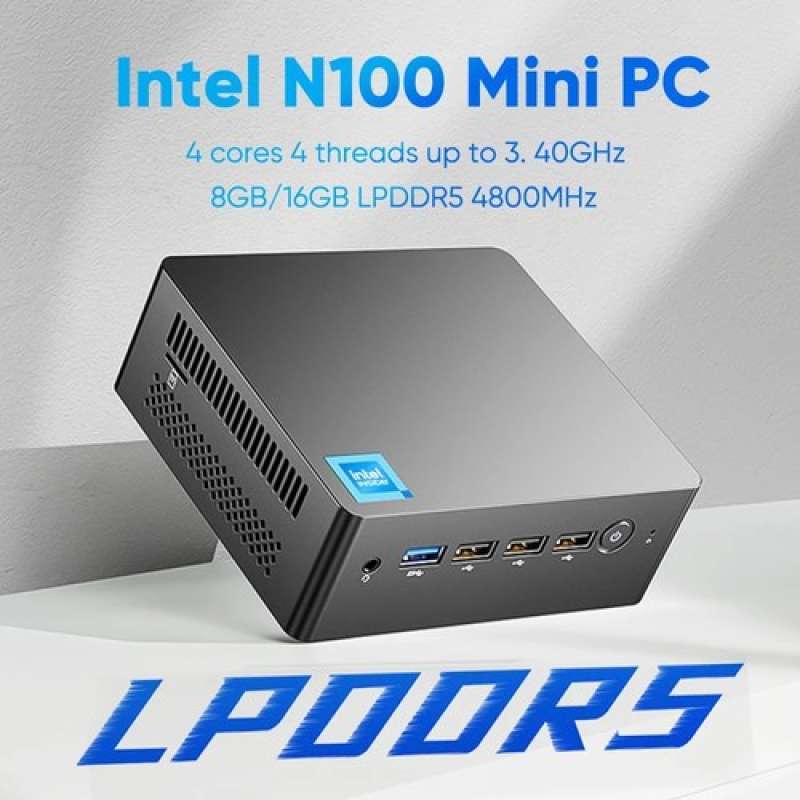 Awow Mini Pc W 11 Pro AWOW Gen12 N100 Quad Core 3.40GHz, 16GB DDR5