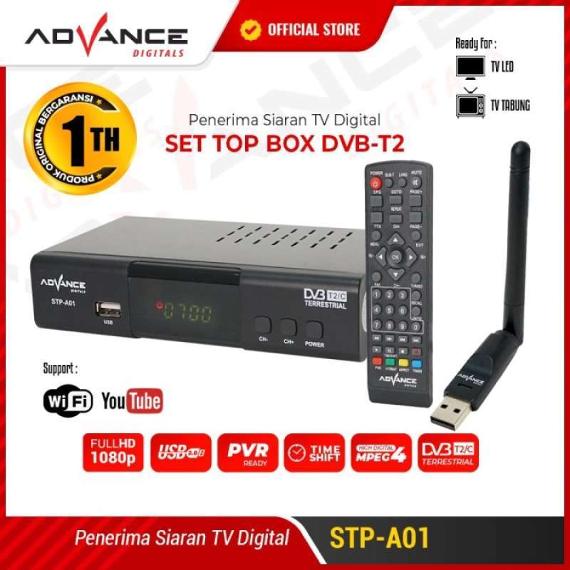 Promo Set Top Box Tv Digital Full Hd / Advance Stp A01 Stp-a01 - Stp ...