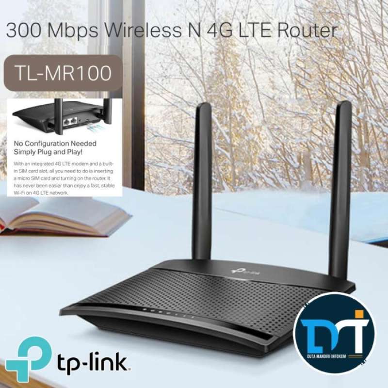 Promo Tl-mr100 300 Mbps Wireless N 4g Lte Router I Mr100 Diskon 23% Di ...