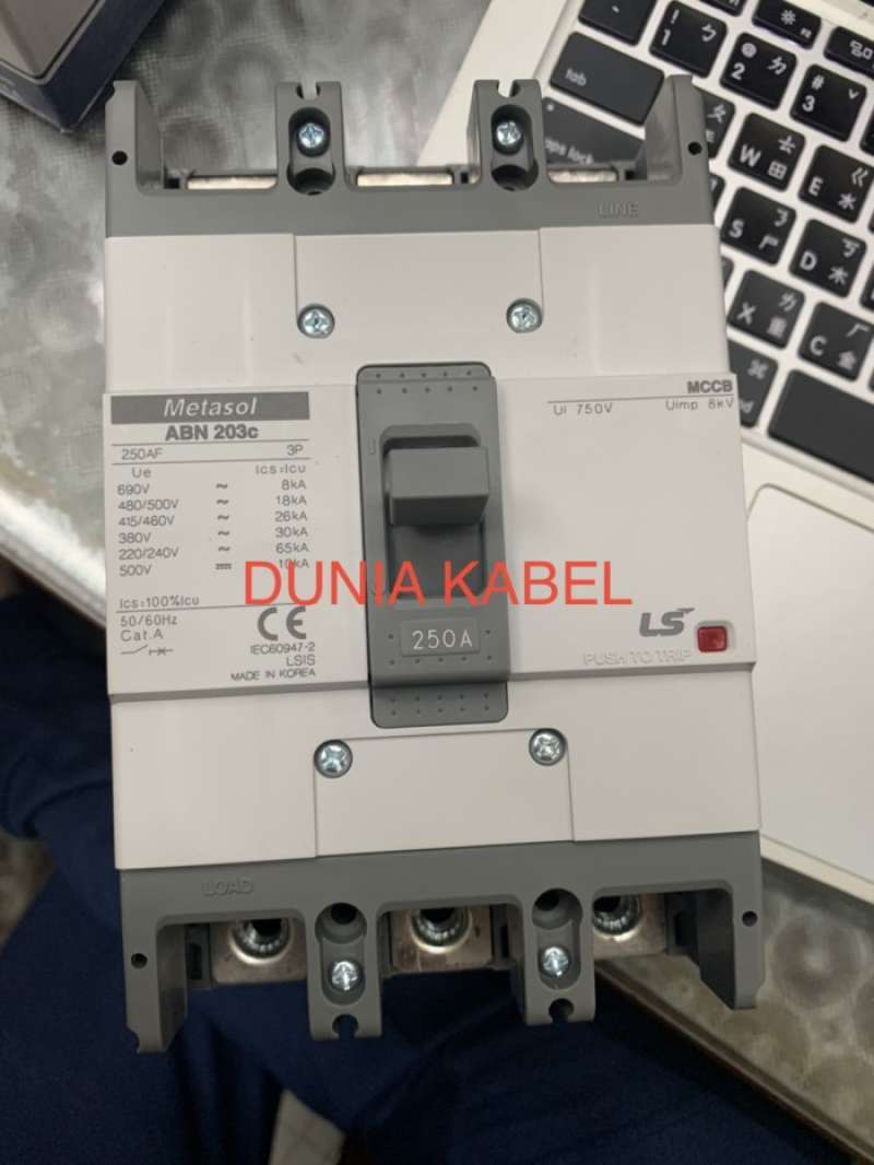 Jual Mccb Breaker Abn 203c 30ka 3p 250a 250 Ampere Abn 203c Ls Metasol