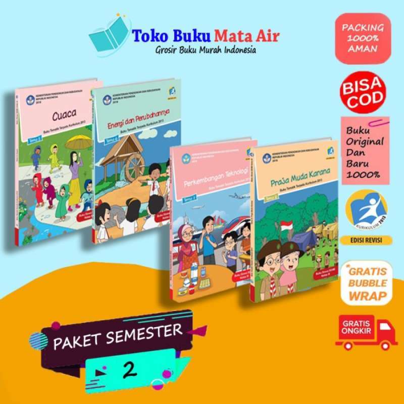 Promo Paket 1 Tahun Buku Siswa Kelas 3 Sd Tematik Terpadu K13 Revisi ...