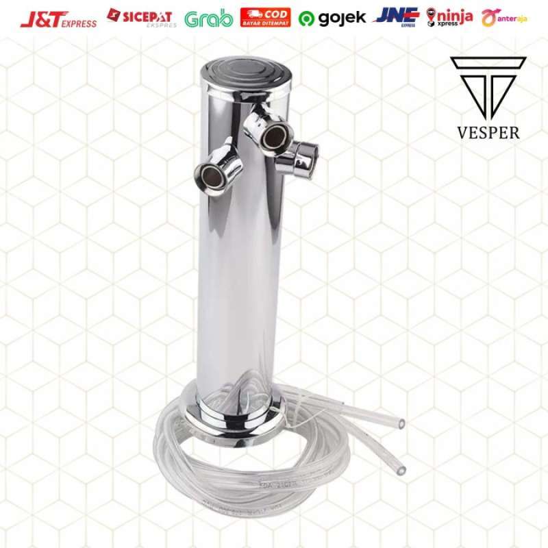 Promo Beer Tower Triple Tap With Flow Control / Kran Kegerator