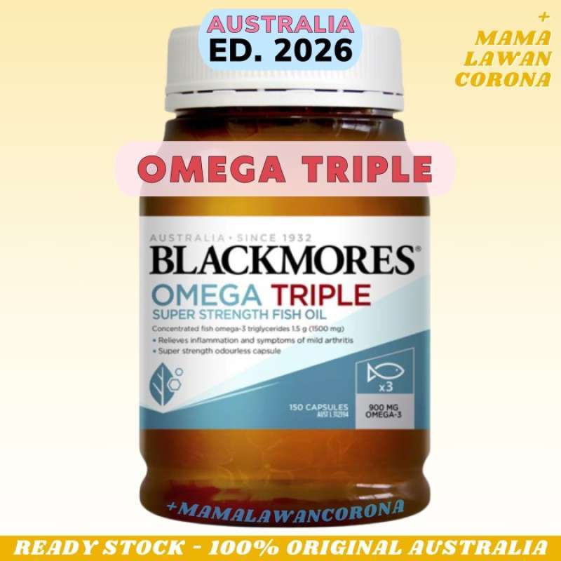Jual Blackmores Omega 3 Triple 100 Original Harga Kualitas Terbaik Oktober 2024