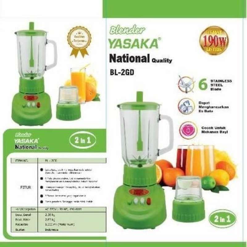 Promo Blender Murah Blender Yasaka Plastik 2 In 1 Bl - 2gd. Murah