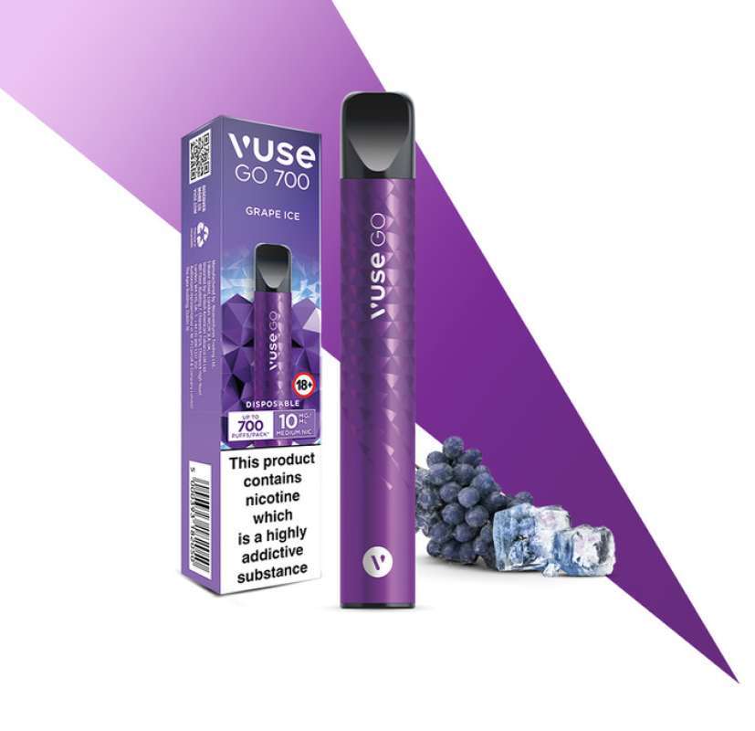 vuse go 700 grape ice Vuse Go Grape Ice 700 Puffs Disposable Vape main image 1
