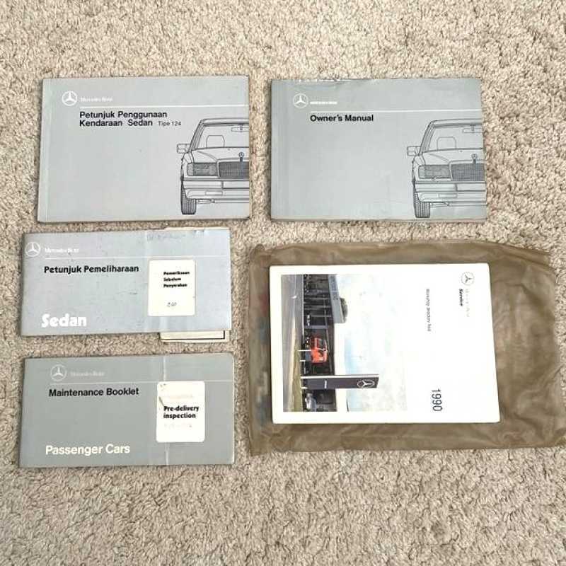 Jual Buku Owner Manual Book Maintenance Book Mercedes Benz W124 Series