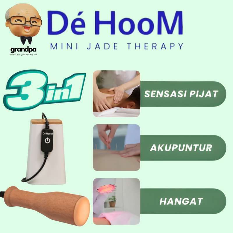 Jual De Hoom Mini Jade Therapy, Alat Terapi Genggam Dengan Batu Giok Di ...