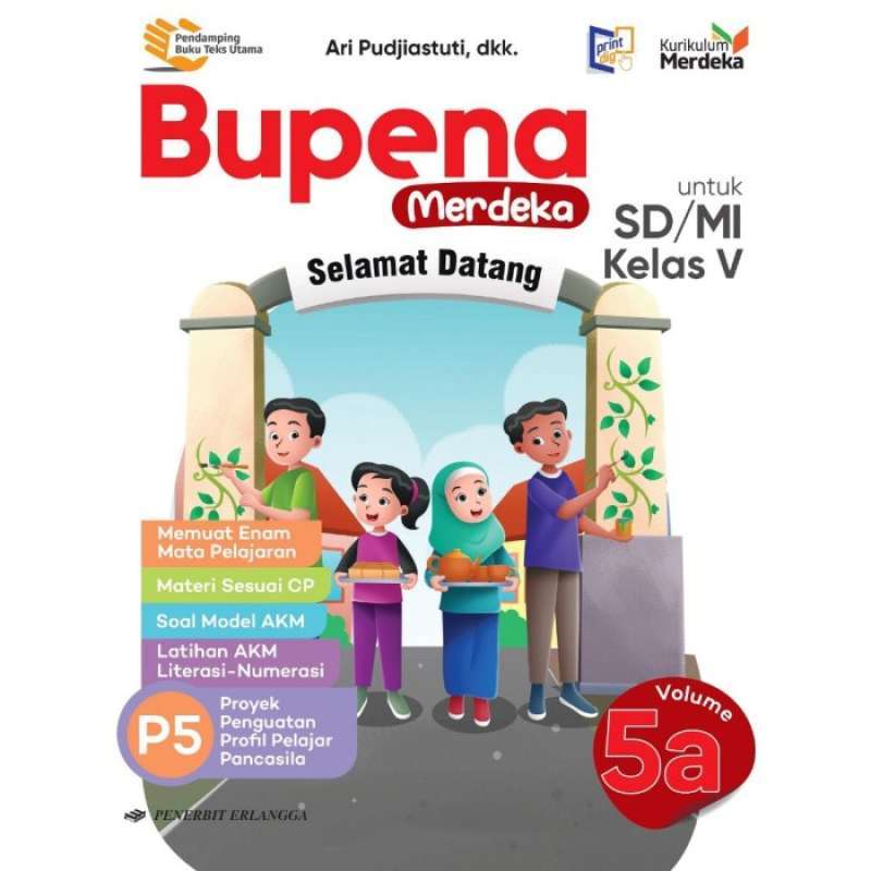 Jual Bupena Kelas 5 V Jilid 5a 5b 5c 5d Sd/mi - Penerbit Erlangga ...