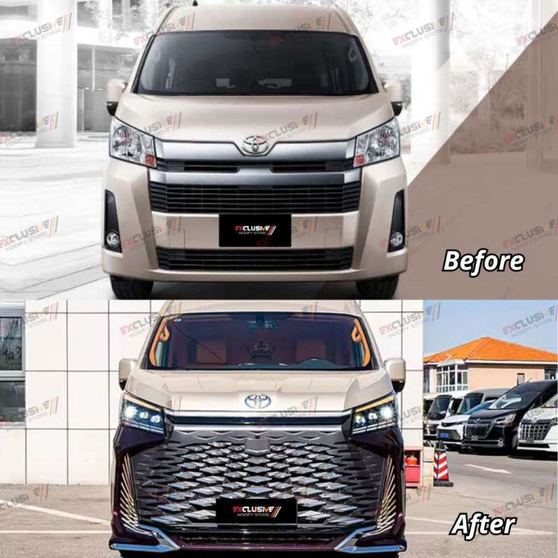 Jual Toyota Hiace Premio (2019-up) Minibus Bodykit Set Upgrade Luxury ...