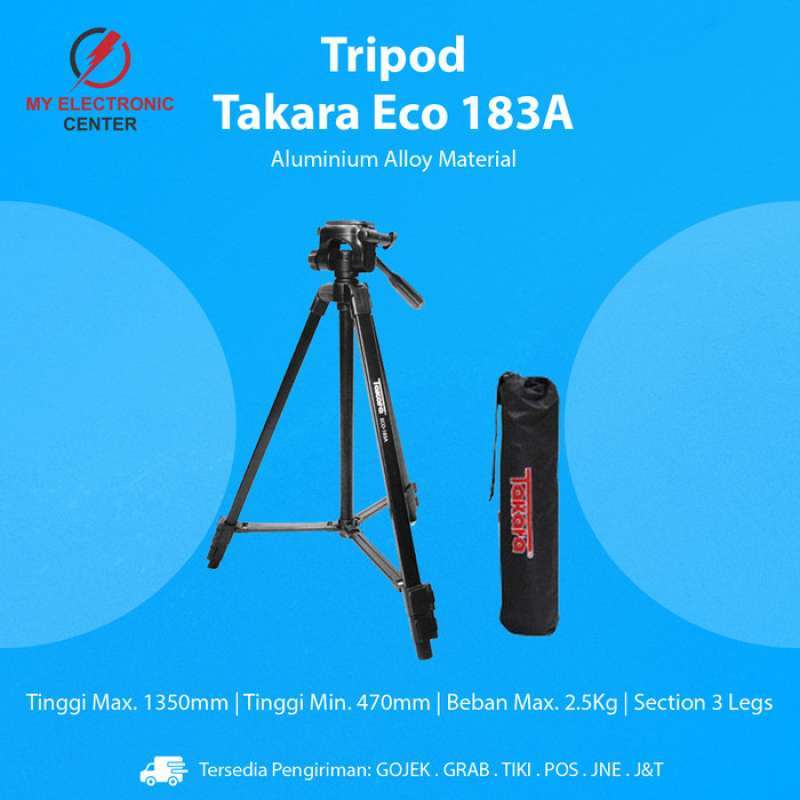 Promo Tripod Takara Eco 183a Tripod Kamera Mirrorless Dslr Hp