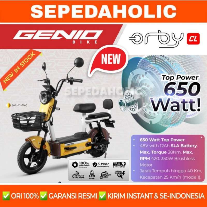 Promo Sepeda Listrik Genio Orby Cl By United 350 Watt Electric E