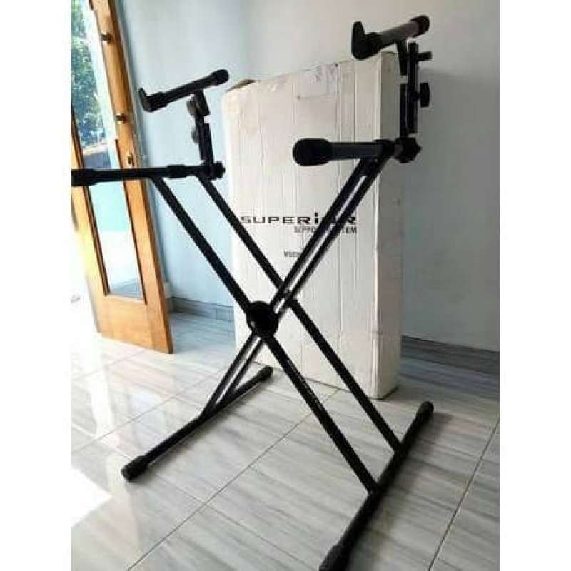 Jual Superior Ms036 Stand Keyboard Double, Silang Di Seller