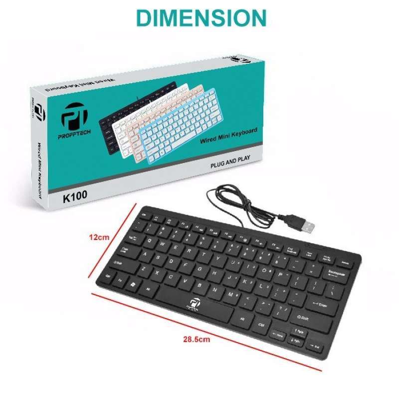 Keyboard Mini Fn Jual Keyboard Mini Profftech Kp 100 - Keyboard Usb - Keyboard Fn ...