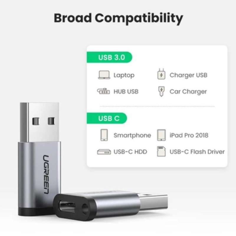 Adapter OTG Type C to Micro USB 2.0 UGREEN Connector Data Converter 2A