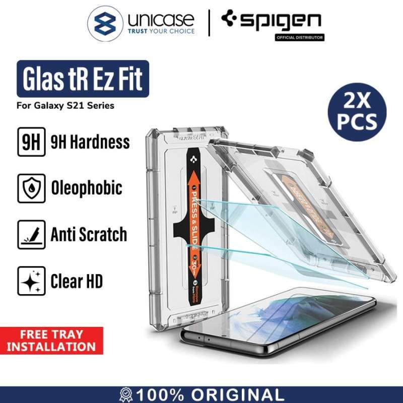 Tempered Glass Samsung Galaxy S21 Ultra S21 Plus Spigen Glas tR EZ Fit