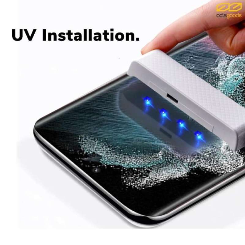 Tempered Glass Samsung Galaxy S23 Ultra Plus Octagoods UV Full Cover