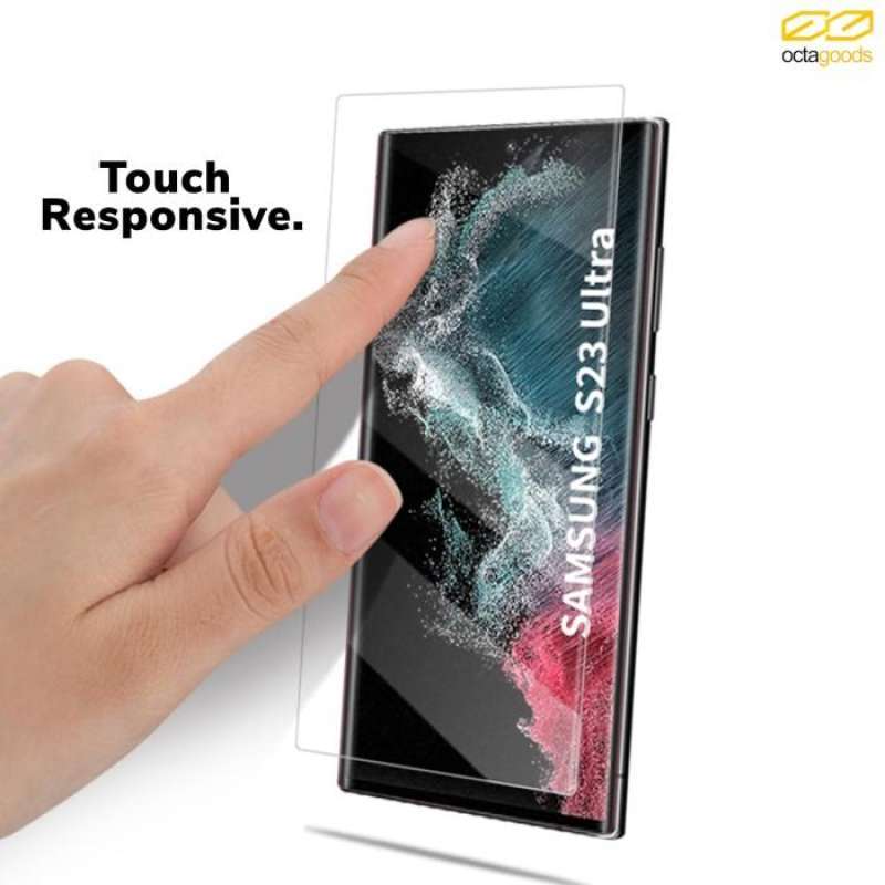 Tempered Glass Samsung Galaxy S23 Ultra Plus Octagoods UV Full Cover