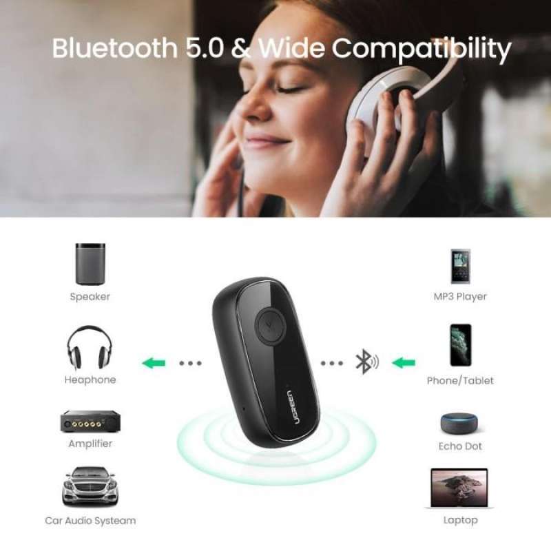 UGREEN Bluetooth 5.0 Receiver / Transmitter Audio Adapter Aux APTX - CM279 70304