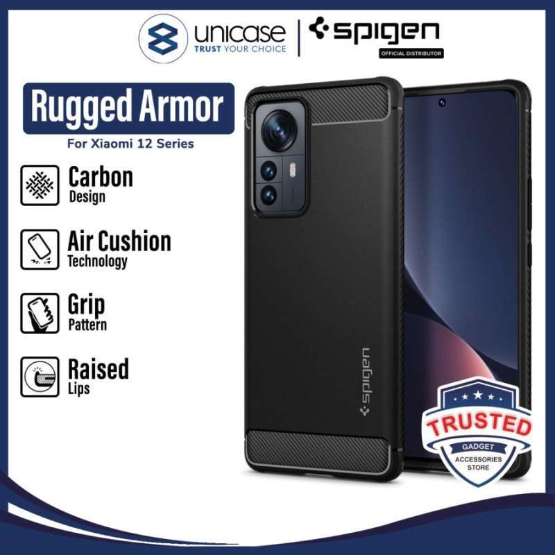 Spigen Xiaomi 12 / 12X Case Rugged Armor - Matte Black ACS04370