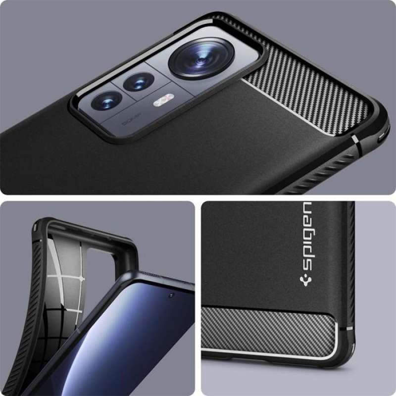 Spigen Xiaomi 12 / 12X Case Rugged Armor - Matte Black ACS04370