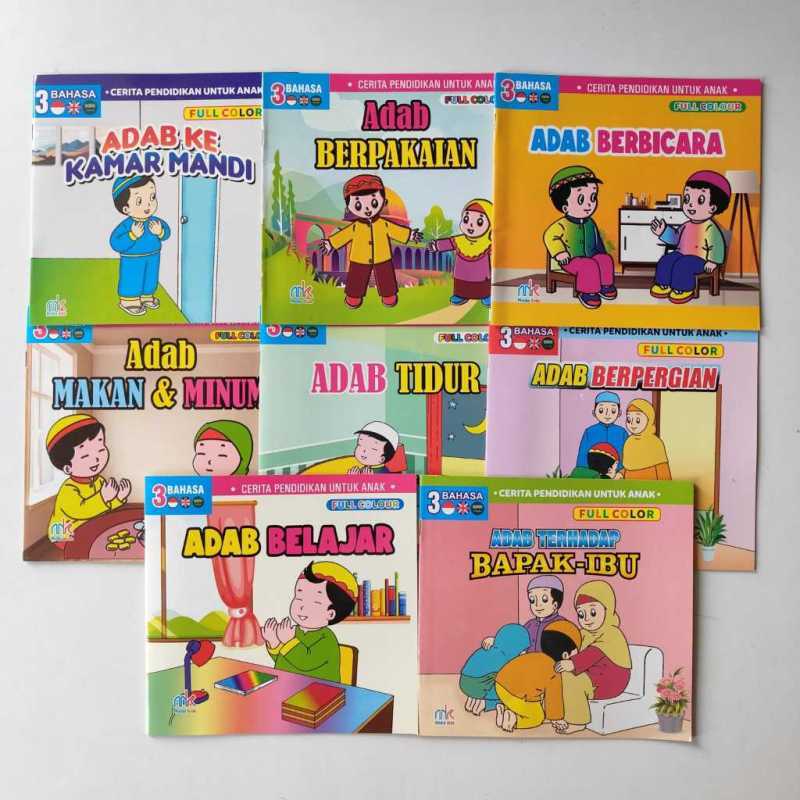 Jual Buku Cerita Adab Anak Islam Full Color Media Kids - Adab Berbicara ...