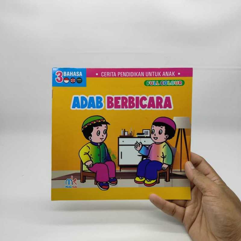 Jual Buku Cerita Adab Anak Islam Full Color Media Kids - Adab Berbicara ...