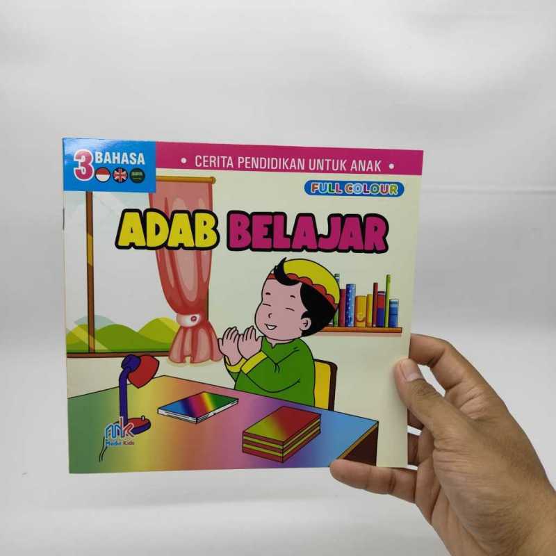Jual Buku Cerita Adab Anak Islam Full Color Media Kids - Adab Belajar ...