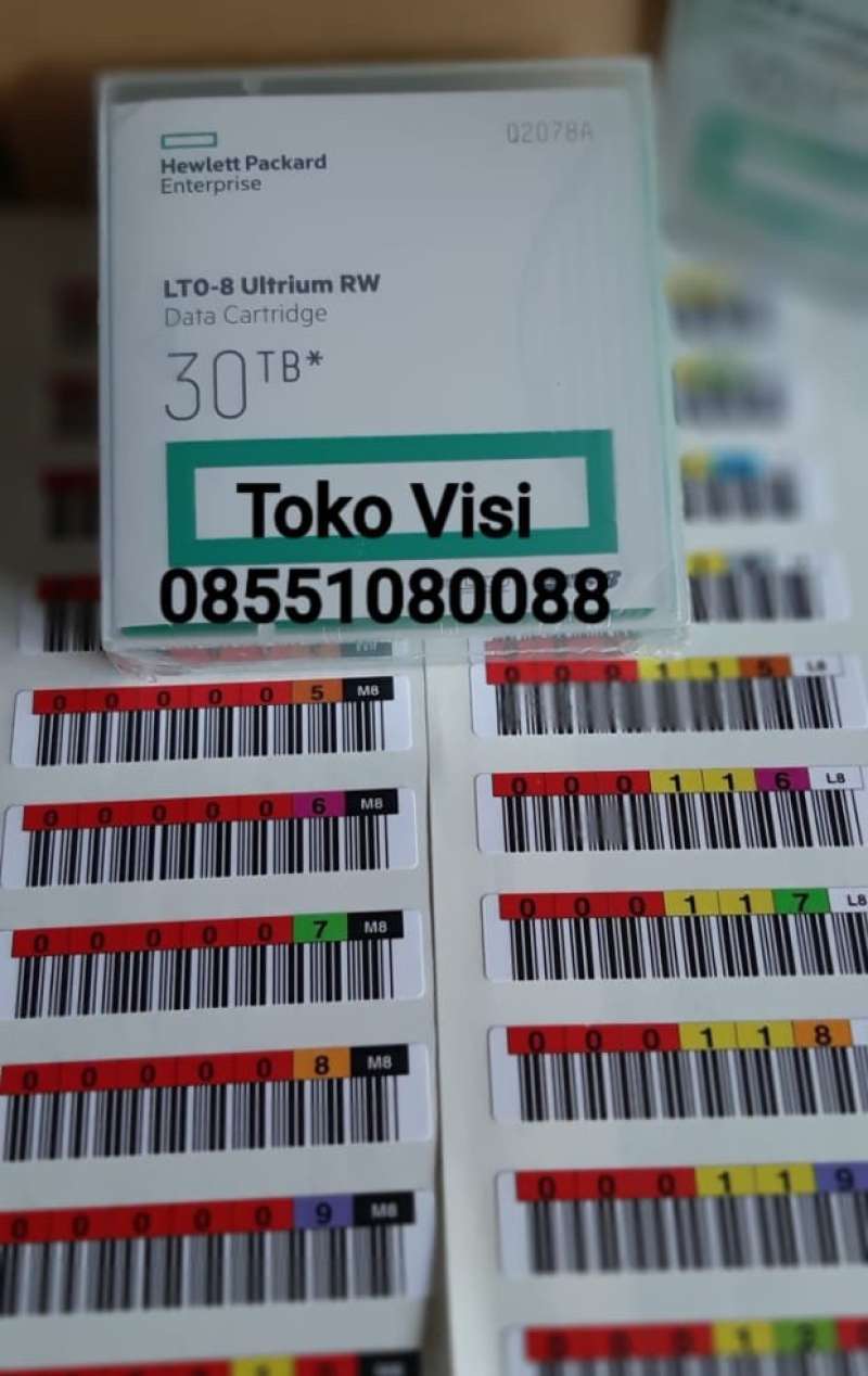 900 MB/s Velocità Nastro HP Ultrium 8 LTO8 - 12-30TB, 960m, Senza