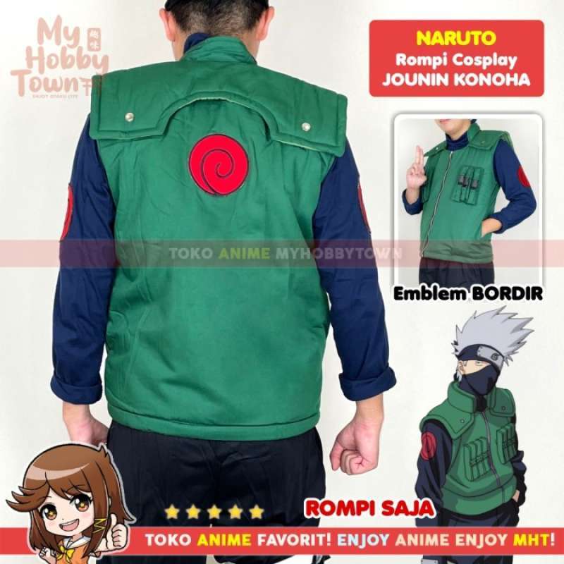 Cosplay Homme NARUTO Kakashi Hatake Iruka Inato Konoha Cosplay