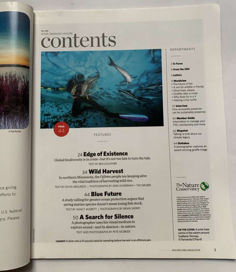 Jual Majalah Nature Conservancy Fall 2021 Life On Earth Di Seller