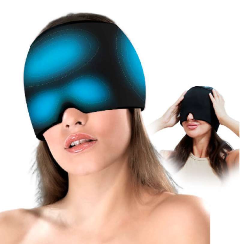 Jual Cooling Hat Heatstroke Vertigo Headache Cold Cool Cap Beanie Wrap