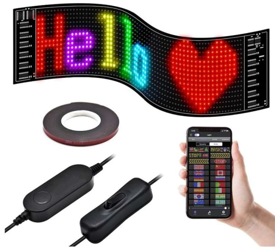 Jual Gotus Scrolling Flexible Bluetooth Led Sign Di Seller Aghanim ...