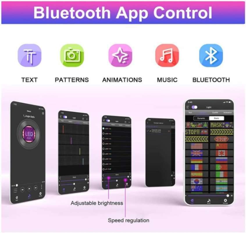 Jual Gotus Scrolling Flexible Bluetooth Led Sign Di Seller Aghanim ...