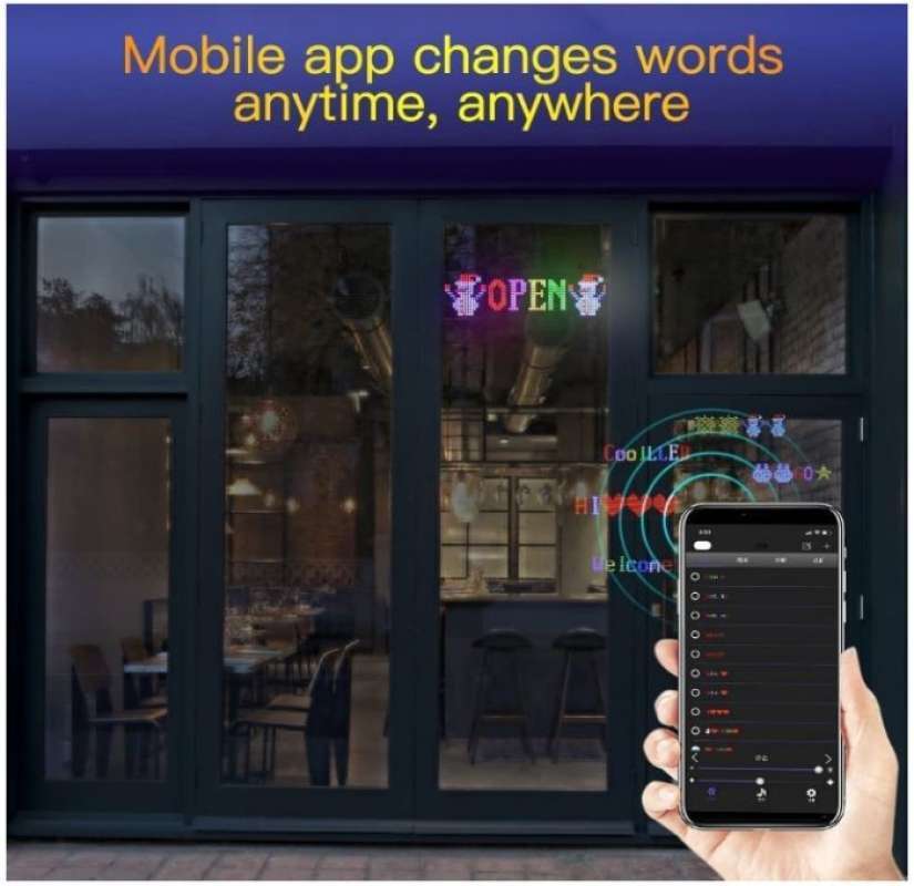 Jual Gotus Scrolling Flexible Bluetooth Led Sign Di Seller Aghanim ...