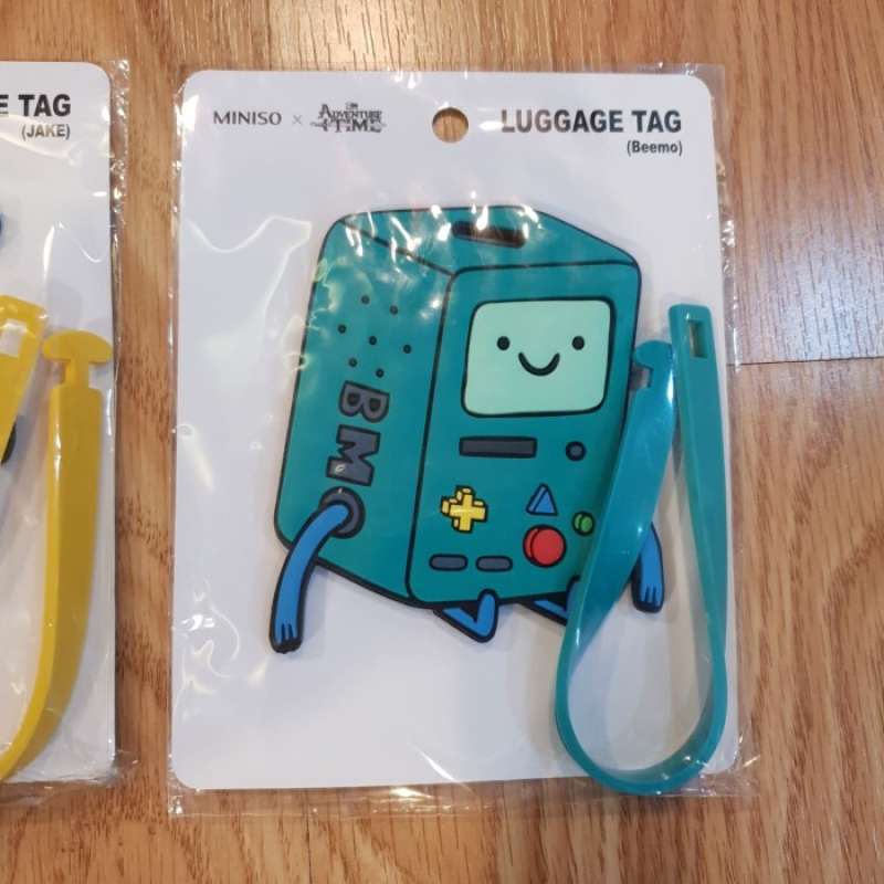 Promo Luggage Tag Adventure Time Finn Jake Beemo Tag Koper Miniso Japan ...
