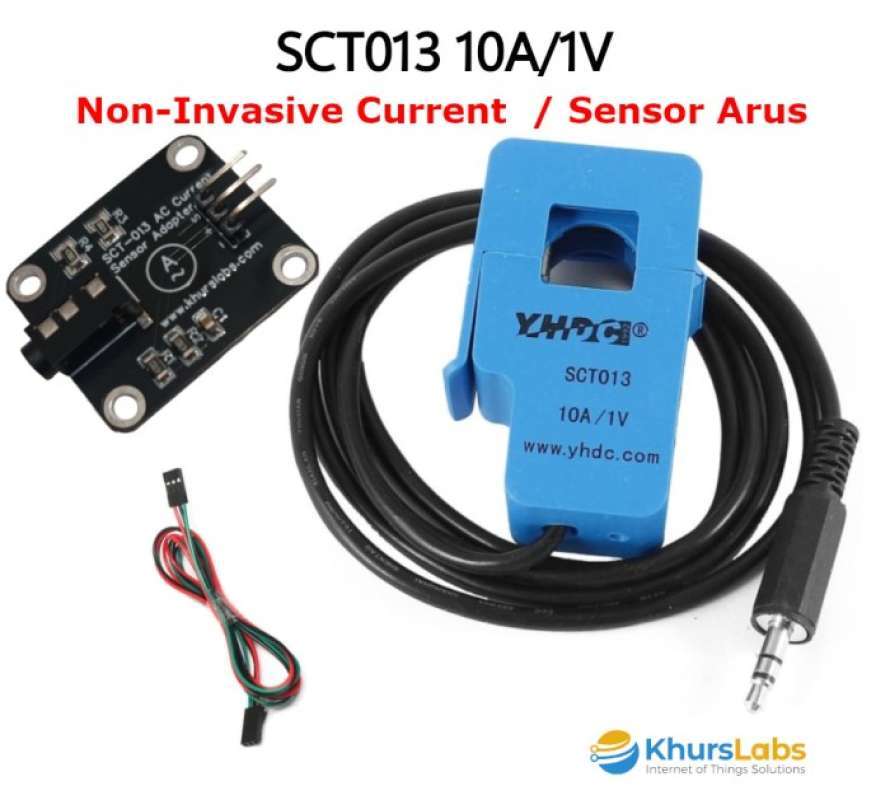 Jual Sct013 010 10a 1v Non Invasive Ac Current Sensor Arus Klem ...