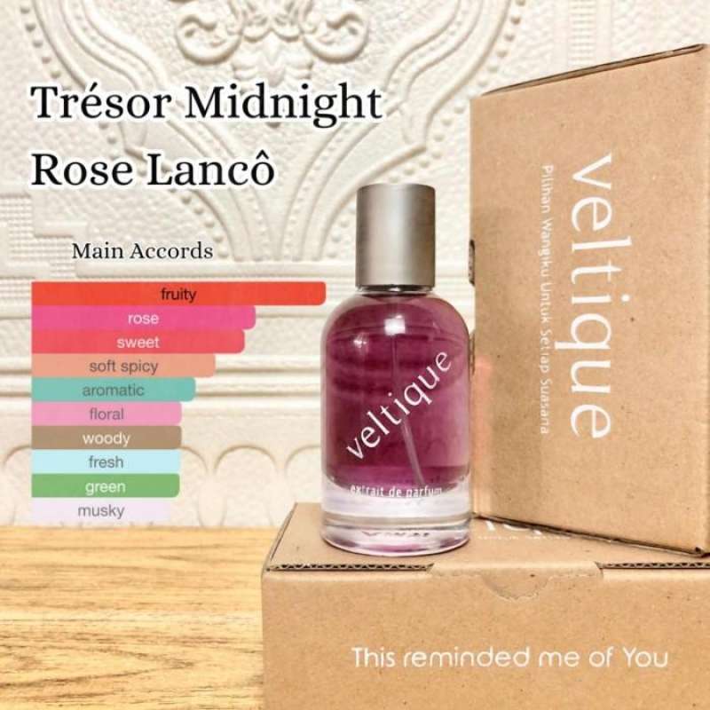 Jual [veltique No 236b] Tr©sor Midnight Rose Lanc´ Extrait De