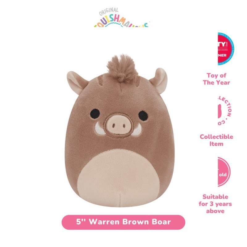 Promo Squishmallows Warren Brown Boar 5 Inch - Plush Toys Diskon 23% Di Seller Fredrinn Store ...