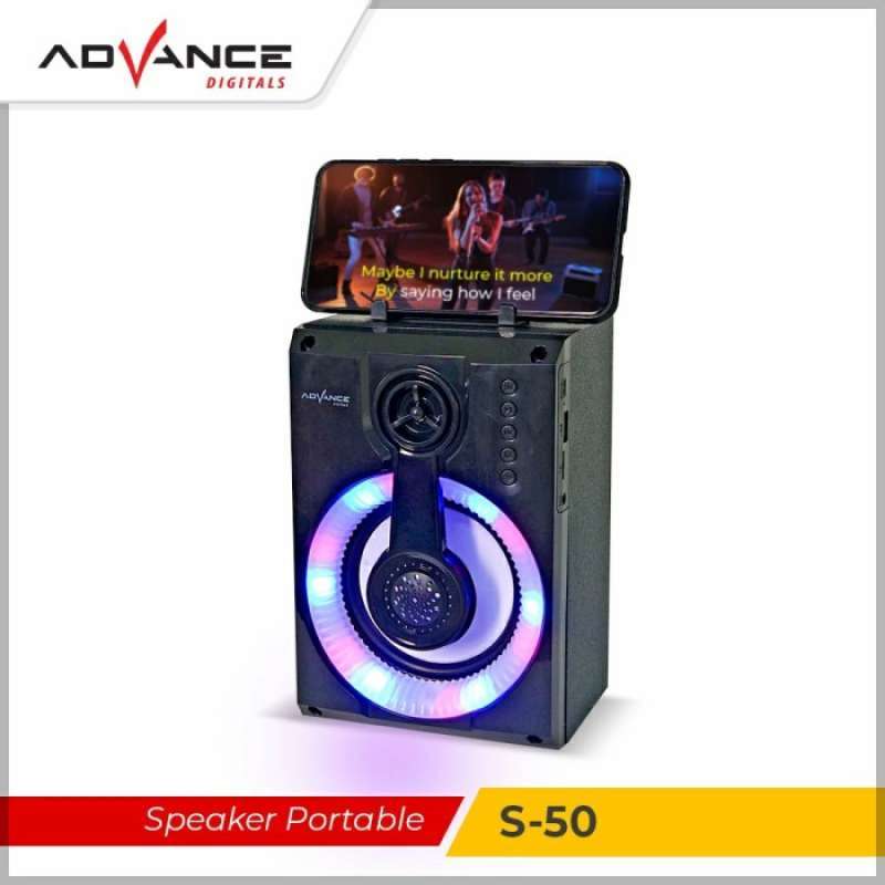 Promo Advance Bluetooth Portable Speaker S50 Speaker Aktif Garansi