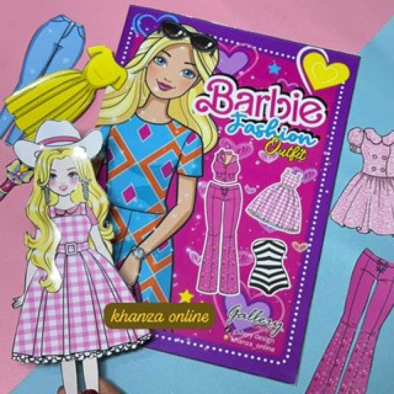 Character Barbie Texture Midi Dress Anak Perempuan main image 0