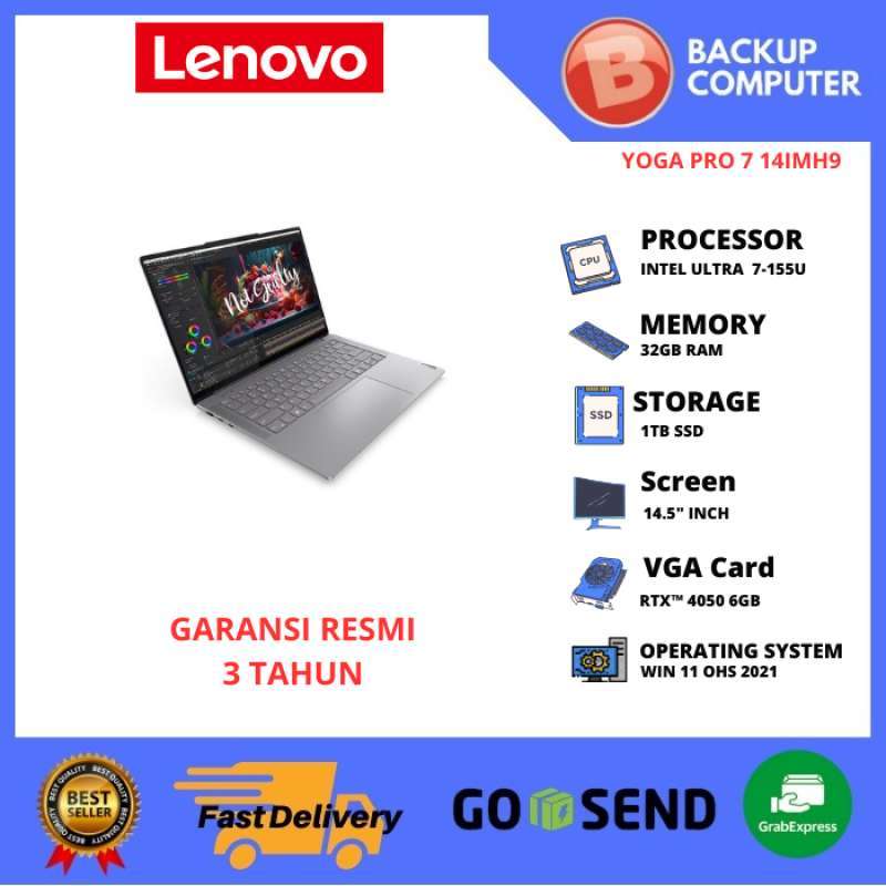 LAPTOP LENOVO YOGA PRO 14IMH9 14ID Intel Ultra 155H 8GB RAM/RTX 4050 6GB