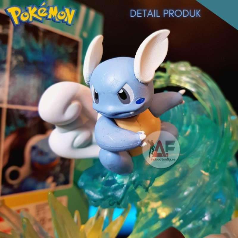 Statua Pokémon Squirtle A Grandezza Naturale - 4652 Pezzi Mattoncini MOC - Senza Scatola