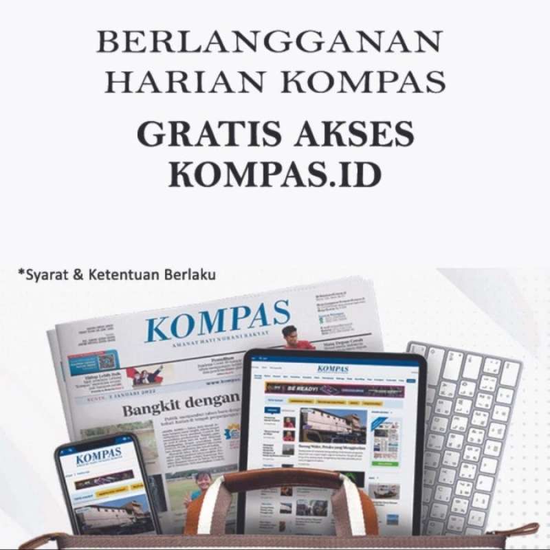 Promo Koran/harian Kompas (langganan)+ongkos Kirim Diskon 23% Di Seller ...