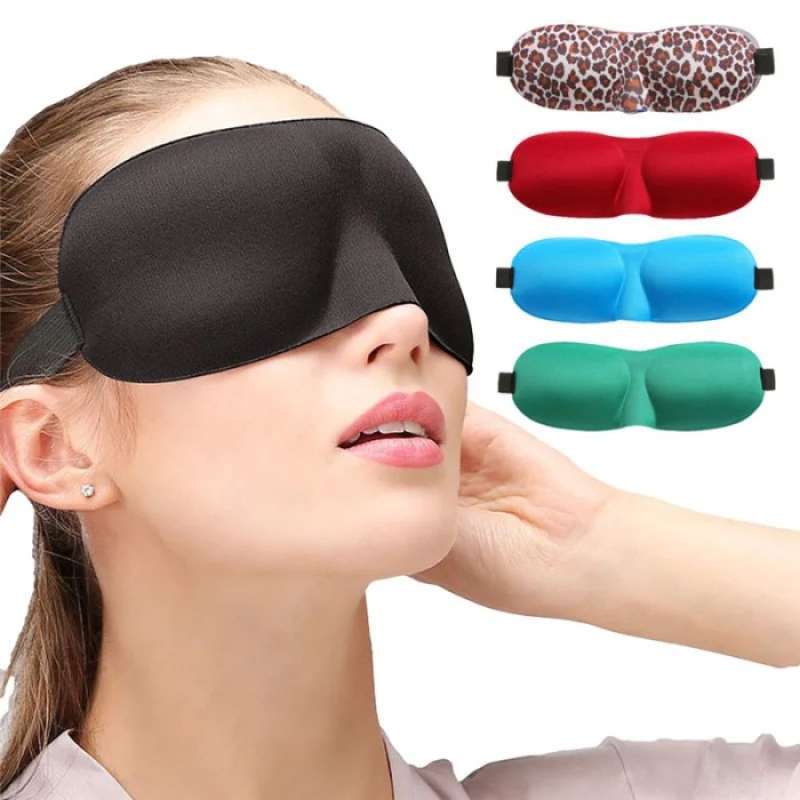 Penutup Mata Tidur 3D Contoured Cup Aisleep Sleeping Mask 03SM Black