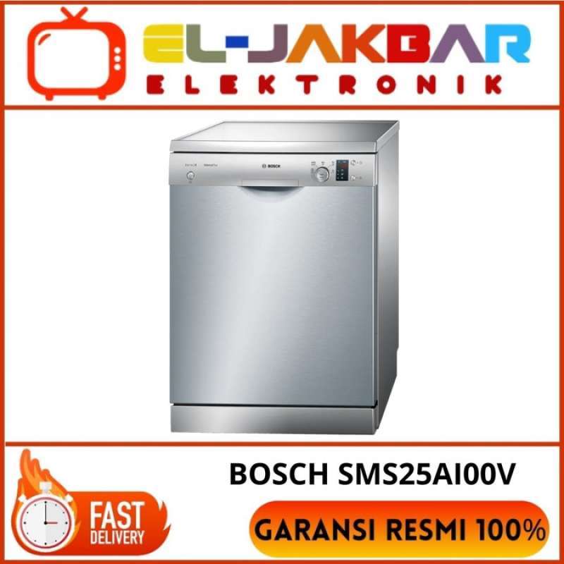 Promo Bosch Sms25ai00v Dish Washer 60 Cm Seri Silver Inox Mesin