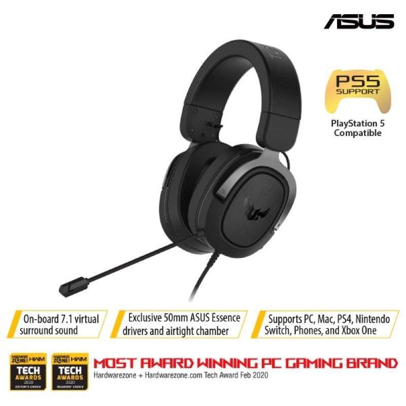Promo Asus Tuf Gaming H3 Gaming Headset Diskon 33% Di Seller Kanzahana ...