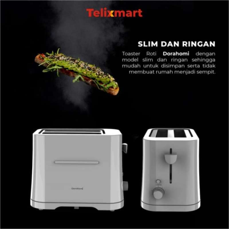 Jual Pemanggang Roti Dorahomi Toaster Listrik Low Watt 2 Slice Bt-002w ...