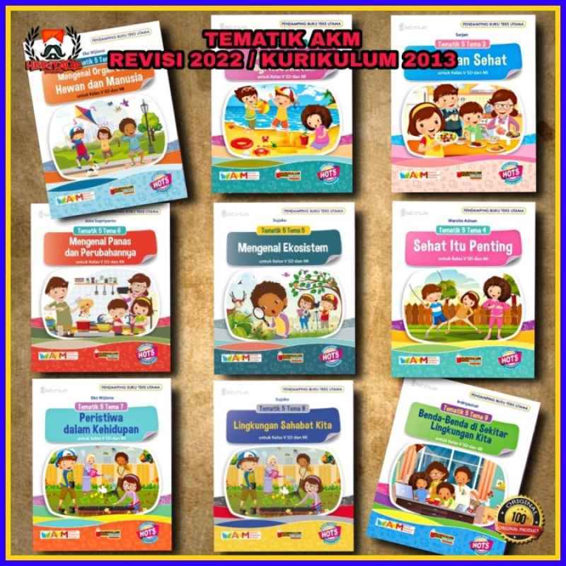 Promo Ori Buku Tematik Kelas 5 Tema 1 2 3 4 5 6 7 8 9 / Buku Tematik Sd ...
