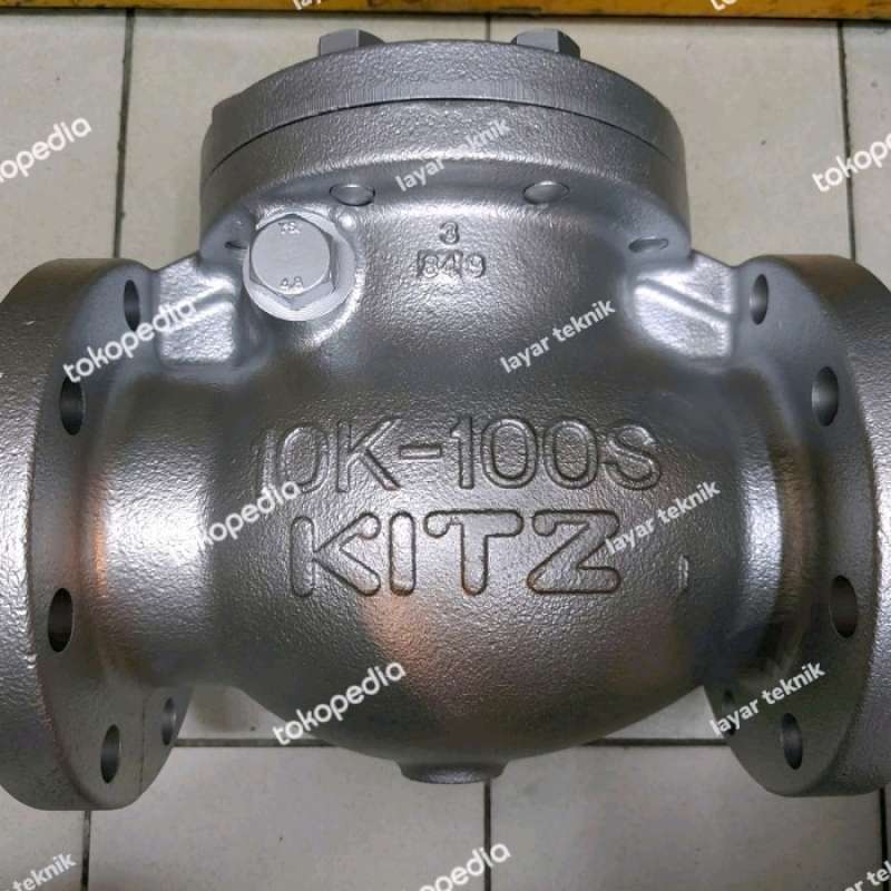 Promo Swing Check Valve Flange Jis 10k Kitz Cast Iron Ukuran Dn 100/ 4 ...